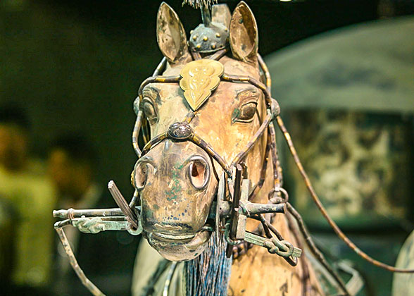 Bronze horses on Qin chariot